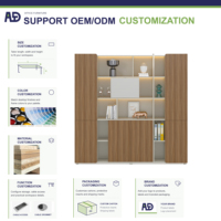 Armoire de rangement pliable en bois avec montage facile, design moderne et durable, mobilier de bureau pour espaces de travail commerciaux