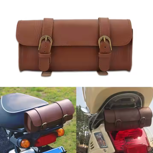 Sac de porte-<span class=keywords><strong>vélo</strong></span> Portable <span class=keywords><strong>Vintage</strong></span> en <span class=keywords><strong>cuir</strong></span> PU sac de siège arrière de <span class=keywords><strong>vélo</strong></span> pratique sac de selle de <span class=keywords><strong>vélo</strong></span> pratique pour le cyclisme en plein air - Product Image 4