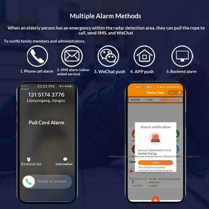 <span class=keywords><strong>Detector</strong></span> de <span class=keywords><strong>Presencia</strong></span> de Signos Vitales para el Cuidado en el Hogar, Monitoreo de Sueño, Respiración y Frecuencia Cardíaca para Personas Mayores, Radar de Onda Milimétrica de 60G, Wi-Fi - Product Image 3