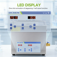 Pembersih Ultrasonik Seri LICHEN UC-D dengan Tangki Baja Tahan Karat 304, Layar LED, Penghilang Gas, dan Drainase untuk Pembersihan Laboratorium