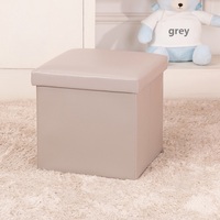 Pouf de rangement pliable personnalisable en forme de cube ou de boîte, repose-pieds