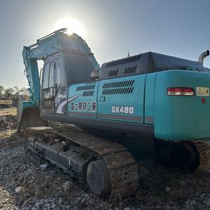 Excavatrice lourde d'occasion Kobelco Sk480 de 48 tonnes, modèle 2023, avec moteur Hino et pompe Kawasaki, puissance de 274 kW, équipement de terrassement - Product Image 5