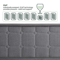 Matelas de lit d'hôtel Aussie dans une boîte Ensemble de matelas en mousse à mémoire de forme gel à ressort de poche moderne king Queen taille unique 5 zones