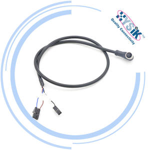 Kabel Sensor Jarak M8 4 Pin Female Lurus 24AWG Konektor Sudut Overmolded Cordset - Product Image 5