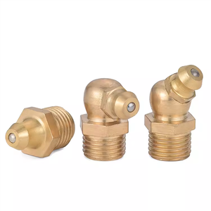 Thẳng và 90 độ và 45 độ Brass <span class=keywords><strong>zerk</strong></span> mỡ núm vú phù hợp Bộ dụng cụ loại M6 M8 M10 - Product Image 4