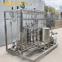 Pasteurisateur tubulaire en acier inoxydable conforme à la norme ISO pour l'industrie alimentaire et des boissons, jus, sirops, sauces