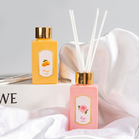 Diffuseur de parfum d'ambiance en verre décoratif pour la maison, le bureau, la table, avec fleurs et fruits, idéal comme cadeau de mariage