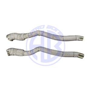 ท่อส่งตรงลงท่อสำหรับเฟอร์รารี F12 berlinett/ 812 SuperFast /ff ชิ้นส่วนอัปเกรด V12ท่อไอเสียแข่งพร้อมเกราะป้องกันความร้อน - Product Image 5