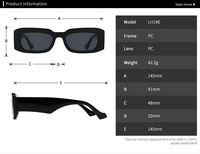 Lunettes de soleil unisexes personnalisées avec logo, motif léopard, verres transparents rouges et bleus, forme rectangulaire carrée, lunettes de soleil de créateur pour hommes et femmes