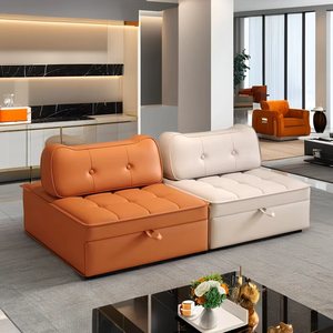 Divano <span class=keywords><strong>Letto</strong></span> Singolo Ergonomico Traspirante per Soggiorno e Camera da <span class=keywords><strong>Letto</strong></span>, Elegante e Conveniente, Colore Arancione, Vendita all'Ingrosso - Product Image 3