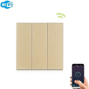 Interruptores de Luz Inteligentes WiFi Zigbee Dorados para LED, Compatibles con Google Home, <span class=keywords><strong>IFTTT</strong></span> y <span class=keywords><strong>Alexa</strong></span>, para la Aplicación Smart Life, 10A - Product Image 5