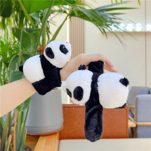 Sang trọng chengdu du du lịch tưởng niệm bán buôn cổ tay vỗ tay đồ chơi dễ thương Panda Búp Bê Vòng đeo tay Móc chìa khóa - Product Image 1