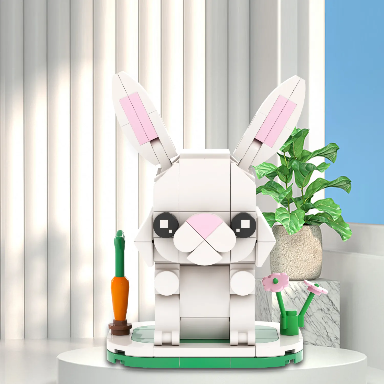 Animal rabbit MOC MOOXI MOC1064 nature toy series fai da te kids boy girls toys building blocks mattoni