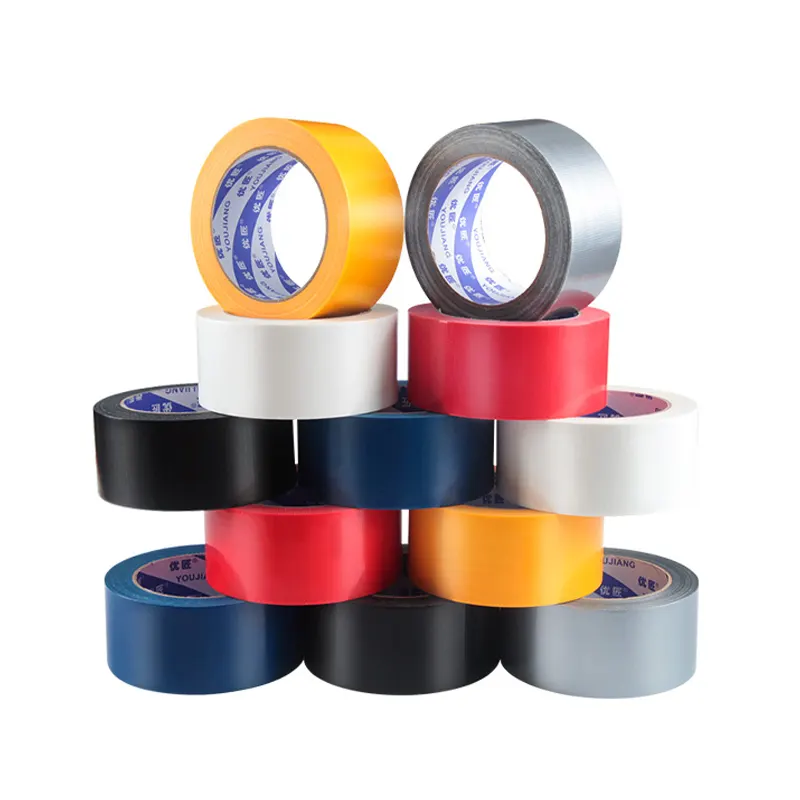 YOU JIANG Black Heavy Duty Cinta Cloth Duct Tape High Viscosity Adhesive Packing Tape for Carton sealing