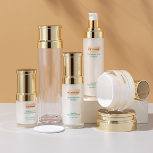 Série de flacons cosmétiques de luxe en plastique doré avec <span class=keywords><strong>pompe</strong></span> à pression, sans air, en acrylique, pour soins de la peau, 15 ml, 30 ml, 50 ml, 100 ml, 120 ml, 30 g, 50 g - Product Image 4