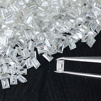 Moissanite SICGEM de couleur D, taille baguette, clarté VVS1, pour la fabrication de bracelets