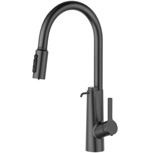 ก๊อกน้ำห้องครัวแบบดึงลงเดี่ยว High Flow 304 SS พร้อมที่จ่ายสบู่ - Product Image 5