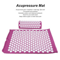Tapis de yoga écologiques Tapis d'acupression et oreiller personnalisés Tapis d'acupuncture pour les soins de santé du corps Tapis de massage des pieds