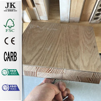 Système de porte battante en MDF traditionnel JHK-FC07 pour intérieur, montage encastré, étanche, serrure de porte pour école