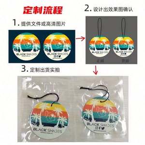 Désodorisant écologique pour voiture en papier avec 20 parfums pour usage promotionnel - Product Image 6