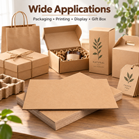 Direkt vom Hersteller: Steife Doppelseitige Duplex-Kraftpapierbögen in Maßanfertigung für Geschenkboxen, Offsetdruck und Verpackungen