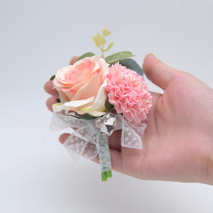 2023 boutonnière fleurs mariage Corsage broches blanc marié boutonnière boutonnière hommes mariage témoin mariage accessoires - Product Image 1
