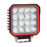 Lampe de travail LED carrée 48W, appareil de haute qualité en plastique, lampe avec contrôle, faisceau large et Spot pour véhicule, IP67