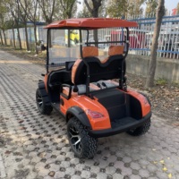 Voiturette de golf électrique à 4 roues homologuée pour la route, certifiée CE, 2 places, 60V, freins à disque avant/freins à tambour arrière, robuste, 30-50 km/h