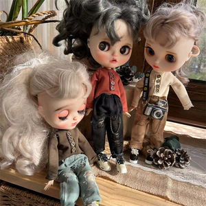 Ropa para Muñecas Blythe Little Blythe, Tops <span class=keywords><strong>Azone</strong></span>, Pantalones OB22, Ropa de Mezclilla OB24 para Muñecas - Product Image 3