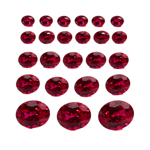 Nueva Turmalina Paraiba Rubí, Corte Ovalado Natural, Piedra Preciosa Cultivada en Laboratorio, Tratada con Calor, para Anillo de Compromiso - Product Image 1