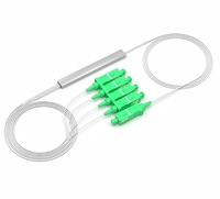 Haute Qualité Personnalisable 1x4 1M SC APC Fibre Optique Plc Splitter Tube En Acier Câble PLC Splitter