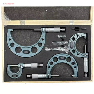 Set di strumenti di misura 0-25mm/50mm/75mm/100mm calibro metrico Vernier calibro calibro micrometri a spirale Set micrometri - Product Image 2