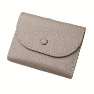 Mini Cartera de Cuero PU para Tarjetas, Monedero Simple con Botón a Presión para Tarjetas de Crédito, Bolsa Delgada para Monedas para Uso Diario - Product Image 1