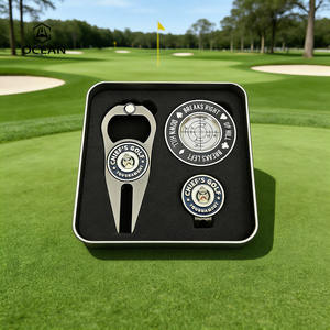 Coffret Cadeau Golf Homme – Design Original – Outil de Repositionnement de Balle Promotionnel – <span class=keywords><strong>Prix</strong></span> Usine – Marqueurs de Balle Nouveauté en Forme de Jeton de Poker avec Logo Imprimé - Product Image 2