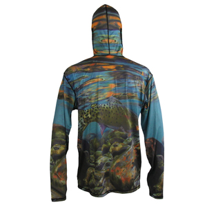 Sudadera con Capucha Impermeable y Transpirable de Última Moda para Hombre, Sudadera de Pesca de Manga Larga con Estampado por Sublimación en Oferta - Product Image 3