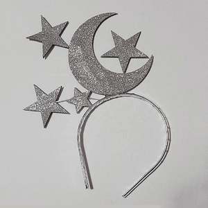 Wholesale Creative Moon <b>Sequins</b> Pentagram <b>Headband</b> for Christmas Performance Decorate for Performance & Christmas Decorations - Product Image 4