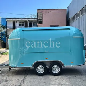 Carrito de Comida Personalizado para Helados, Café y Bagels, Remolque de Comida Móvil Eléctrico para Exteriores con Cocina - Product Image 2