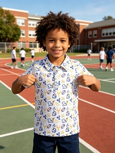 Camiseta de Manga Corta para Bebé Niño con Estampado de Gorra de Béisbol Azul Verde BT1762 rts, Ropa de Primavera - Product Image 6