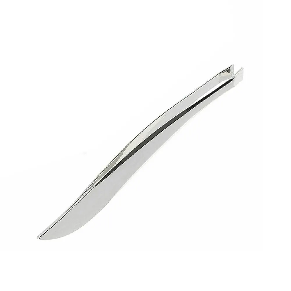 Nice Quality Soft Grip Diamond shape Stainless Steel Custom Size Eyelash Clip Brow. Trimmer Angled Eyebrow Tweezers.