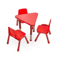 Meubles de classe pour école maternelle à Dubaï, ensemble de table et de chaises en plastique pour enfants, tables et chaises combinées pour tout-petits et préscolaires