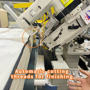 Công nghiệp overlocker máy may tự động <span class=keywords><strong>CNC</strong></span> kiểm soát mùa xuân cuộn dây lắp ráp cho Quilt ràng buộc & đồ nội thất làm - Product Image 2