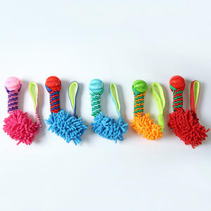 Vente en gros de jouets interactifs personnalisés pour chiens de compagnie, balles en peluche avec corde, jouets à mâcher durables et écologiques de luxe, à l'élastique, à la corde, jouets à mâcher pour chiens de compagnie - Product Image 2