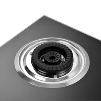 Vente d'usine Cuisinière à gaz intelligente de cuisine Table de cuisson en verre trempé 2 brûleurs Cuisinière à gaz