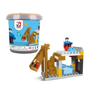 아이들을위한 새로운 척 거품 벽돌 빌딩 블록 놀이 집 장난감