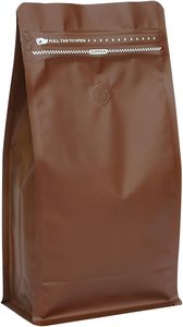 Bolsa de café Kraft desechable con serigrafía, termosellada, con válvula de desgasificación, para supermercado, bajo MOQ, directo de fábrica - Product Image 3
