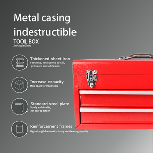 Top Xếp hạng Công Cụ Di động hộp đa sử dụng trường hợp khó khăn hộp công cụ với <span class=keywords><strong>2</strong></span> ngăn kéo - Product Image 3
