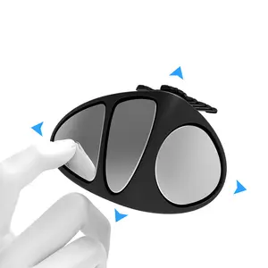 3R Blind Spot Mirror Triple Glass Adjustable Rear View Side Mirror Car Auxiliary Multi Angle function
