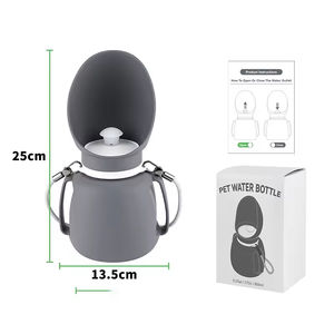 Usine Voyage Isolé Portable Chien Bouteille D'eau Pliable Silicone Chiot Petit Chat Mangeoire Durable pour Animaux De Compagnie - Product Image 4