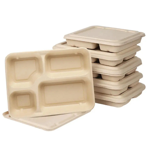 Biodegradable Eco-friendly cCompostable Disposable Bagasse Lunch Box