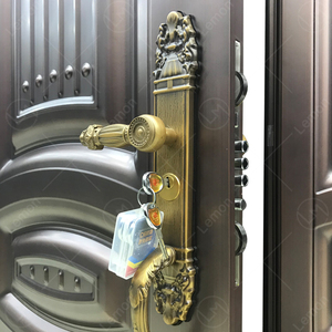 Tipo de alta seguridad Diseño de puerta de acero de doble seguridad exterior moderno <span class=keywords><strong>Casa</strong></span> de Villa de <span class=keywords><strong>Sierra</strong></span> Leona - Product Image 5